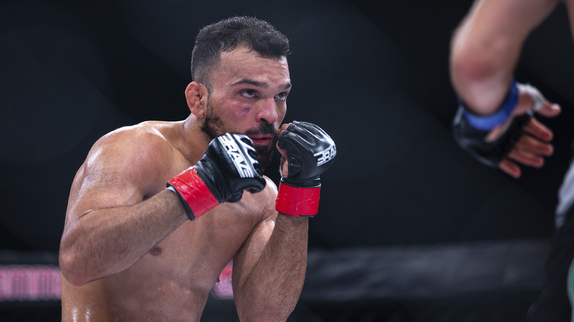 Hamza MMA fighter in action